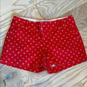 Red Patterned Women's Shorts small like new
